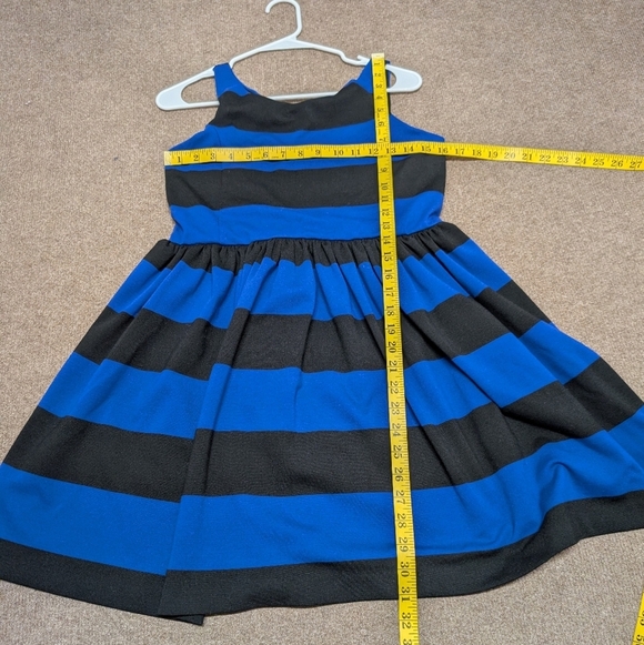 Polo by Ralph Lauren Blue and Black Striped Babydoll Sundress Size XL (16) - Picture 4 of 4